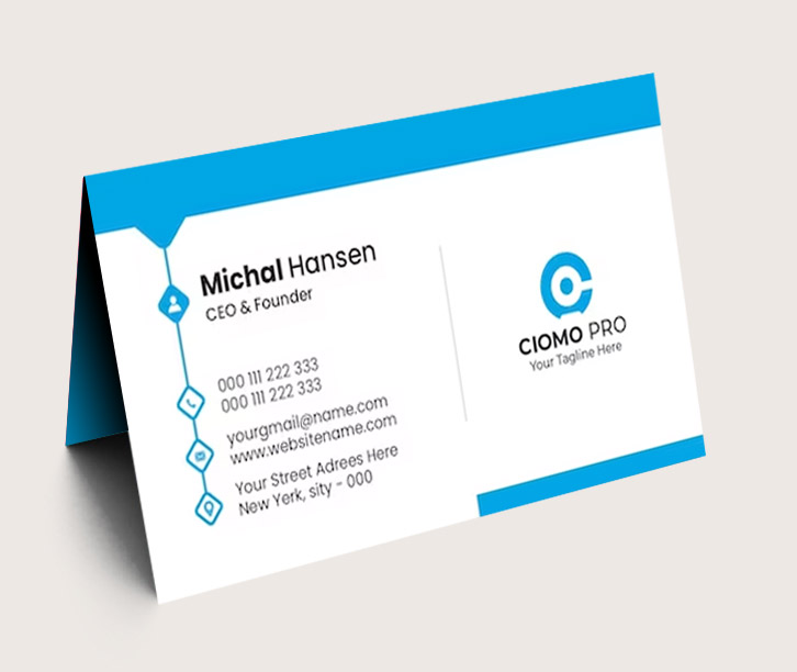 Folded Name Card - Business Card with Creasing Line - Image 4