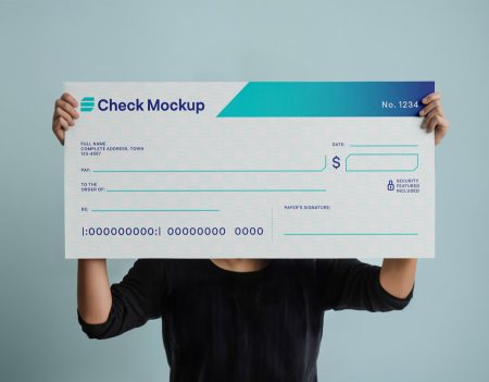 Cheque Mockup