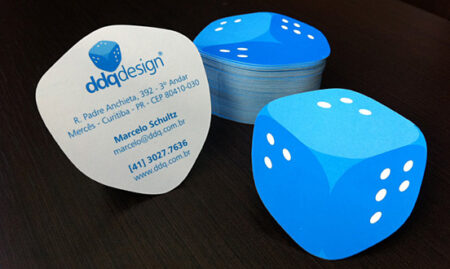 Die-Cut Business Card